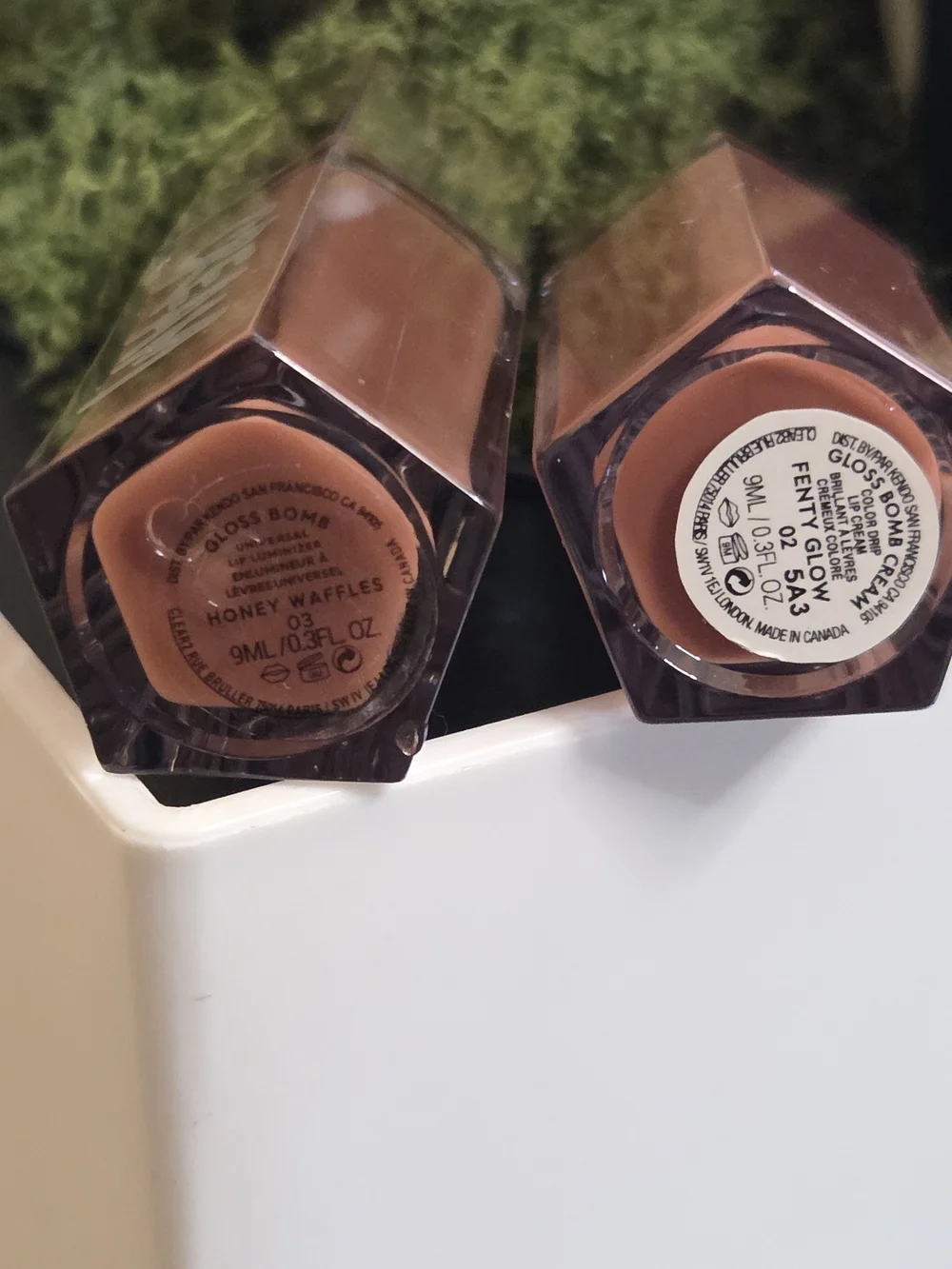 Fenty Beauty Cream Lipstick Liquid - Honey Waffles (03) & Fenty Glow (02)